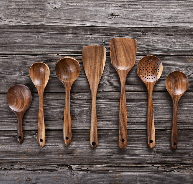 Teak Wood Kitchen Spoon Set peninsula717